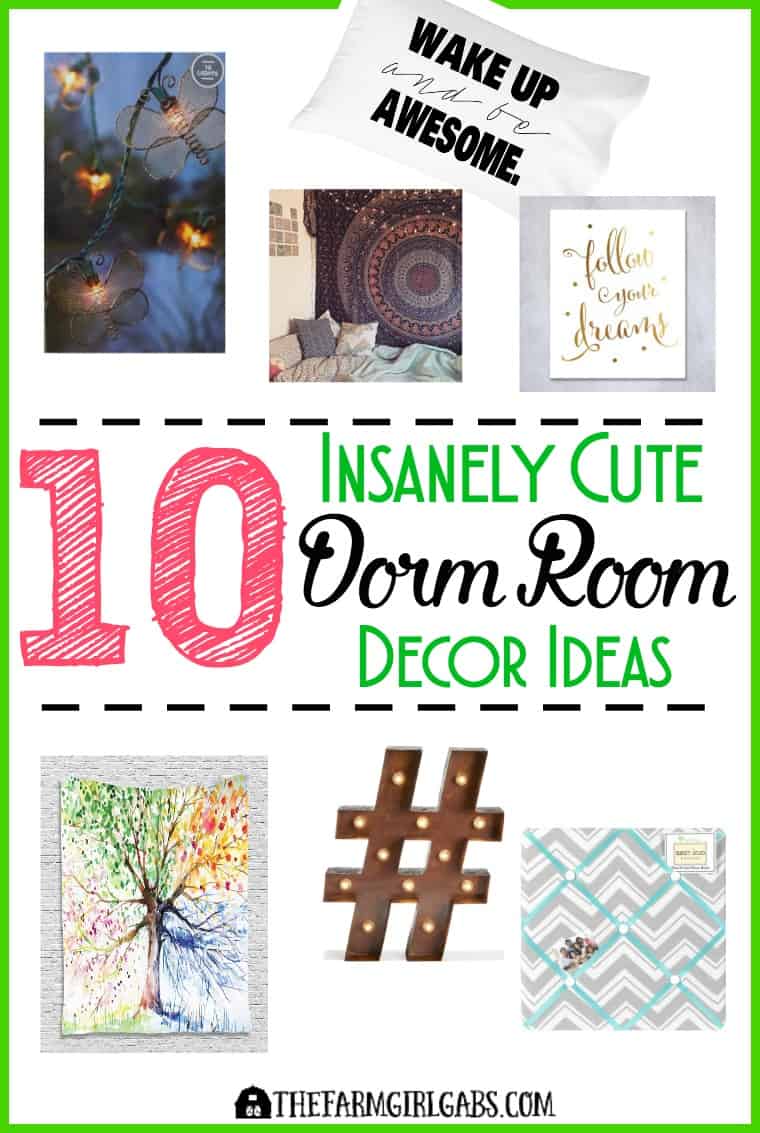 10 Insanely Cute Dorm Room Decor Ideas you college student will love!