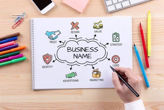 business name creation board