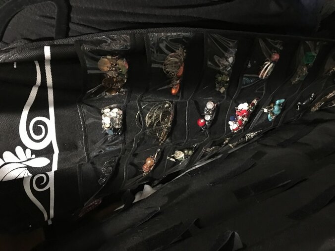 On one side are all of my earrings