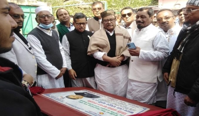 চুনারুঘাটে বিভিন্ন উন্নয়ন কাজের ভিত্তিপ্রস্তর স্থাপন