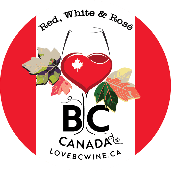 red white & rosé. Love BC Wine pin