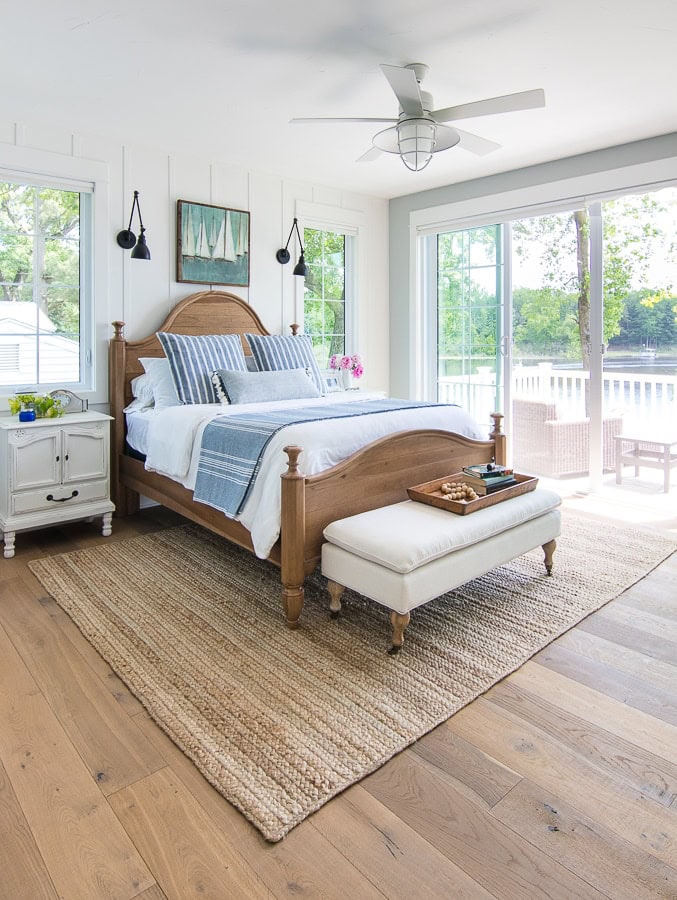 Lake House Bedding Blue and white
