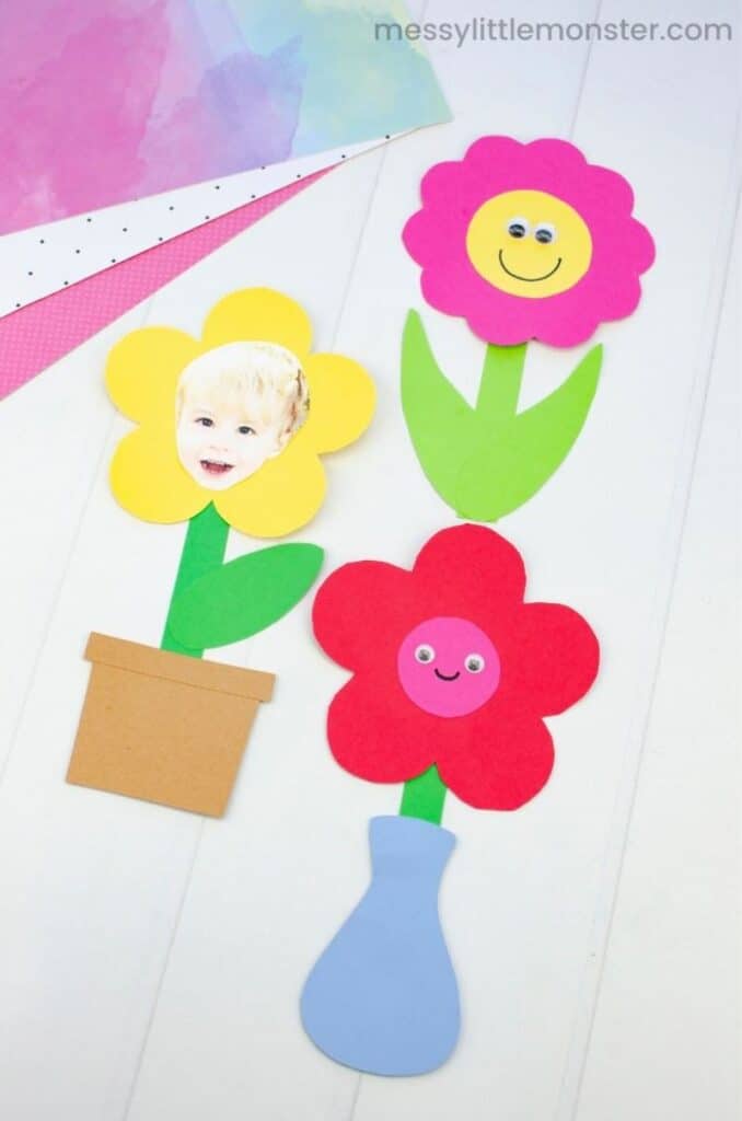 20 Pretty Spring Flower Crafts For Preschoolers - Kidz Craft Corner