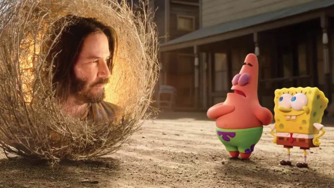spongebob amici in fuga keanu reeves