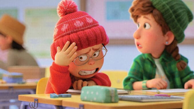 red pixar disney plus
