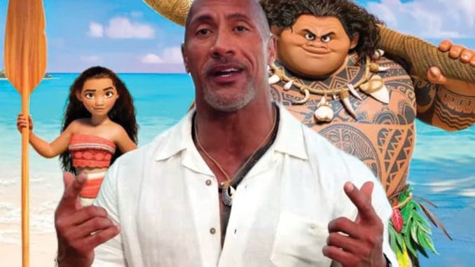 dwayne johnson oceania live action