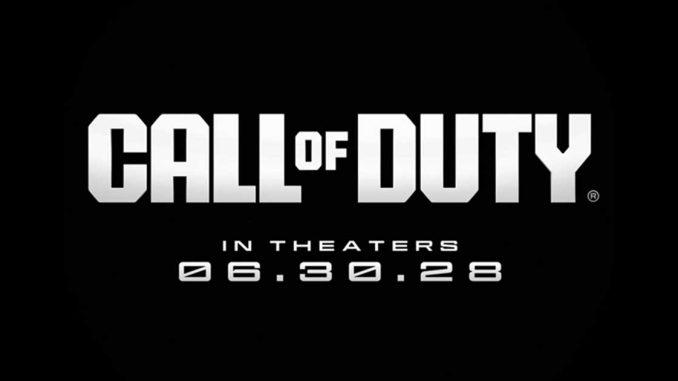 call of duty film logo uscita