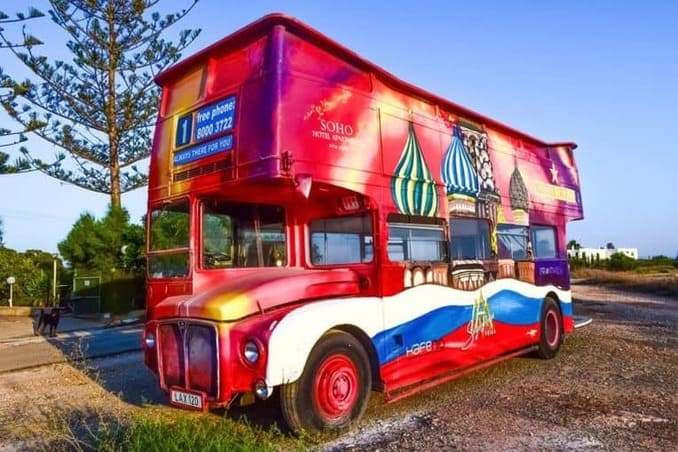 Werbemittel Bus