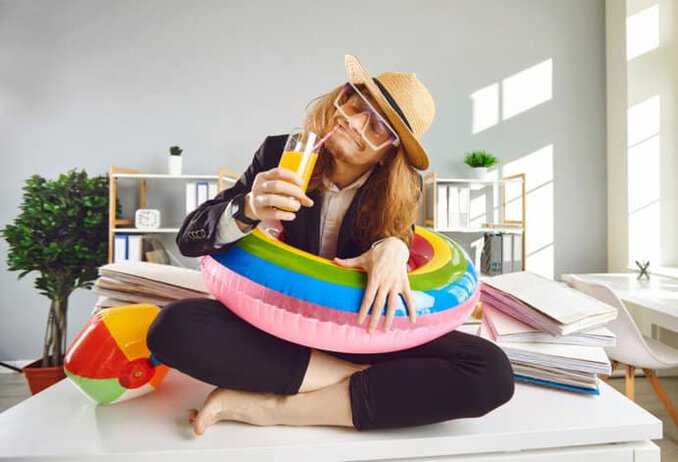 Urlaub vom Büro