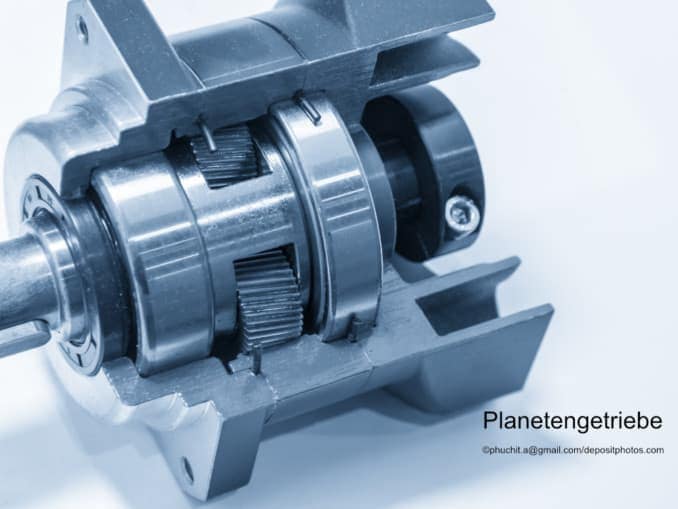 Planetengetriebe offen
