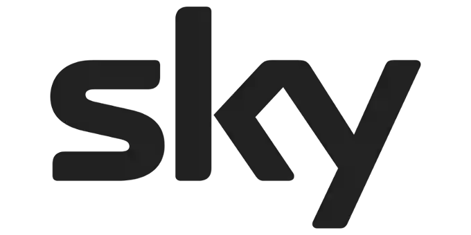 Sky logo in a lowercase, black, modern sans-serif font on a plain white background.