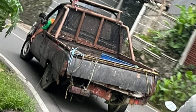 Penampakan Mobil Bak Sampah Kecamatan Jagakarsa