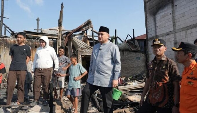50 Rumah Hangus Terbakar di Tallo, Walikota Makassar Pastikan Kebutuhan Warga Terpenuhi