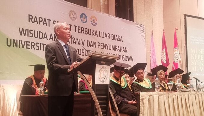Universitas Syekh Yusuf Al Makassari Gowa Gelar Wisuda Angkatan V, 54 Wisudawan Resmi Dikukuhkan