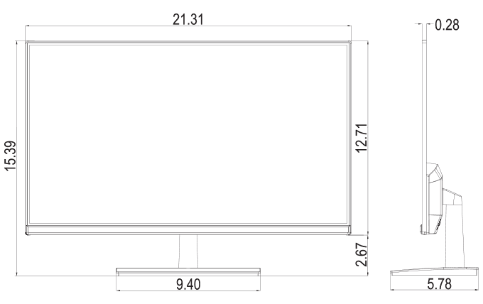 Security Monitor Dimensions