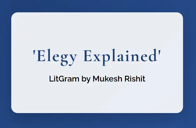 what is an elegy?