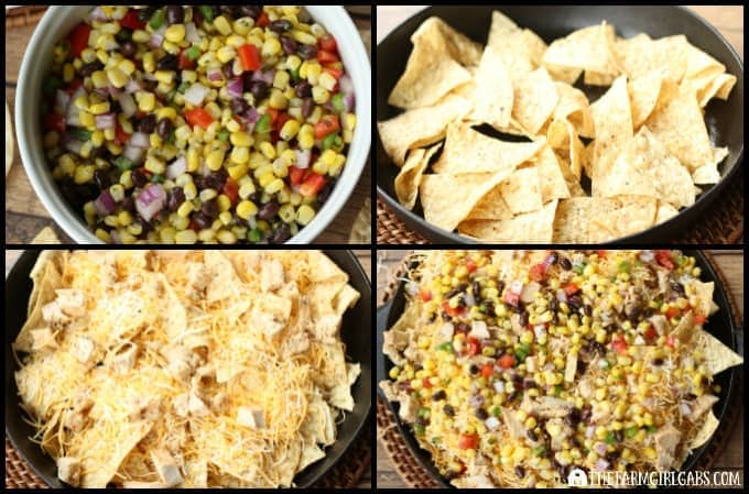 Spicy Southwestern Chicken Skillet Nachos