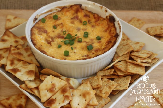 Spicy Swiss & Bacon Dip served with Town House Crackers is perfect for holiday entertaining. #WaysToWow