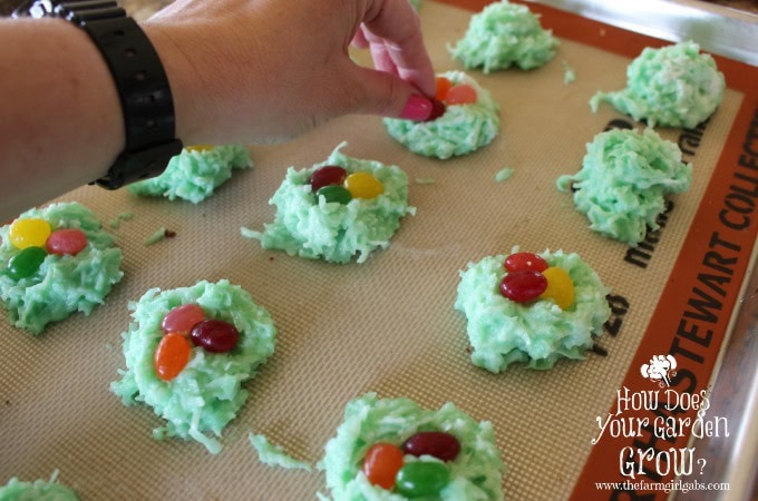 Coconut Macaroon Egg Nests - Step 4