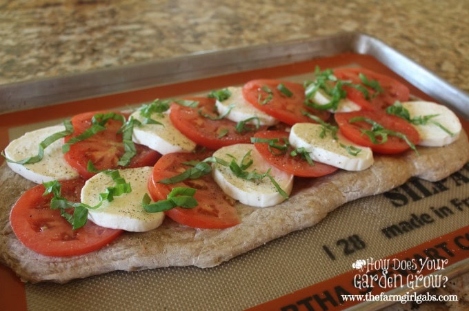 Caprese Flatbread - dough step 3