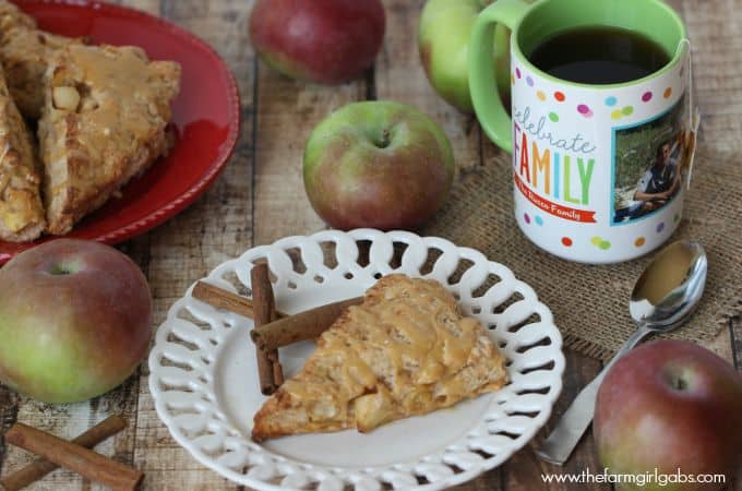 Caramel Apple Pie Scones