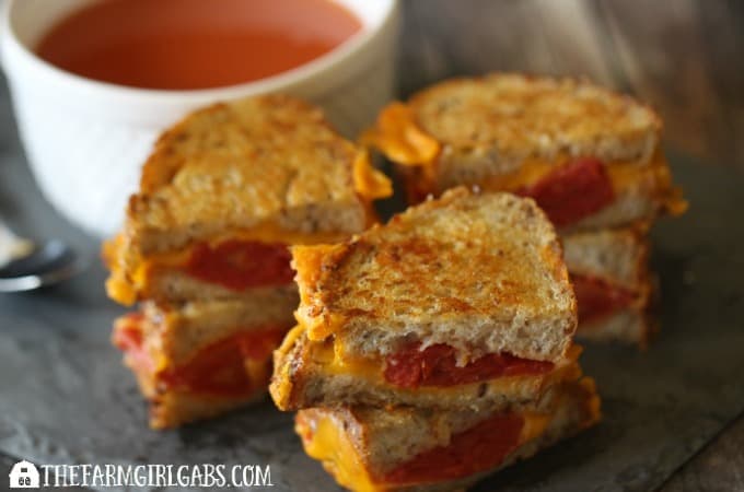 Triple Decker Tomato Grilled Cheese - I Am Homesteader