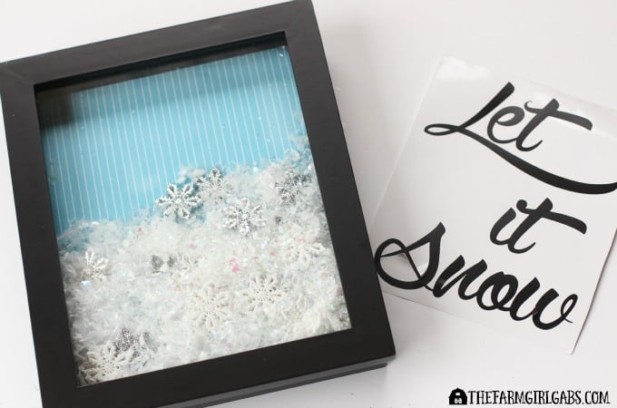 Let It Snow Shadow Box Step 3