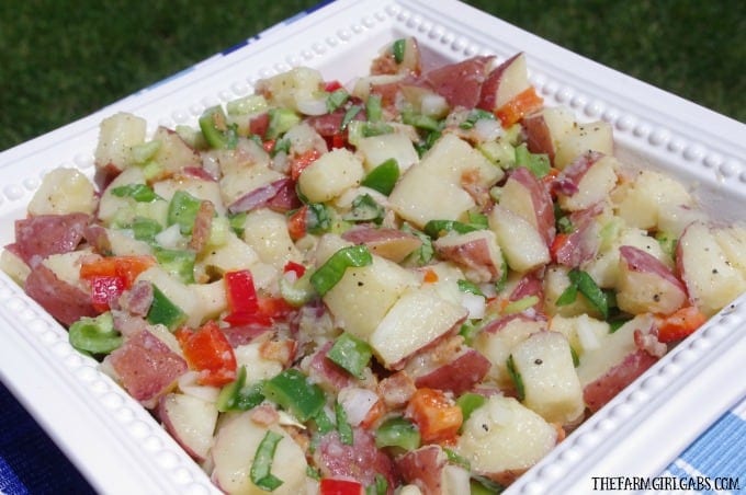 Italian Potato Salad by thefarmgirlgabs.com