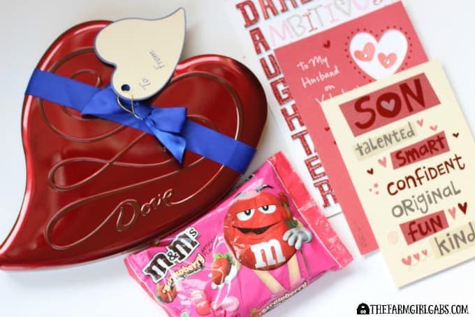 M&M's® Strawberry DOVE® Valentine's Day tin American Greetings®