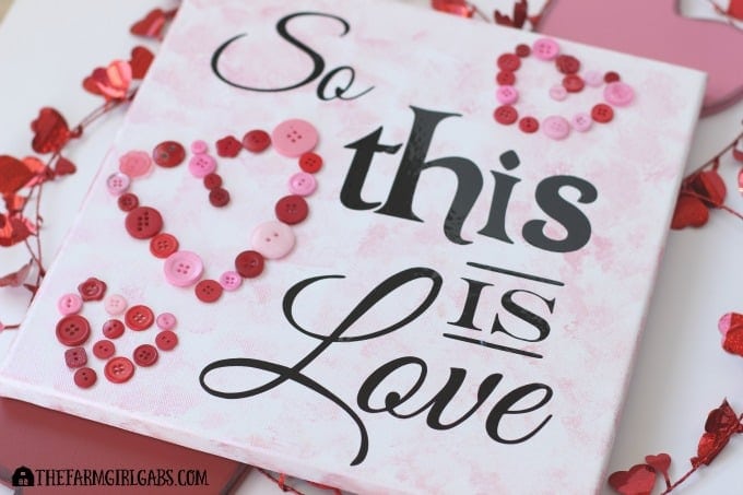 So This Is Love Valentine Art With Free Printable And Cut File