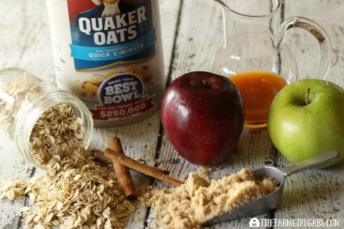 Apple Caramel Walnut Oatmeal 