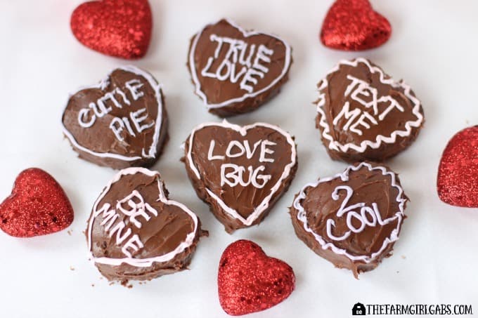 Brownie Conversation Hearts