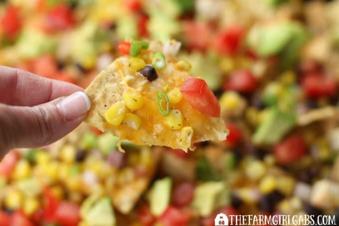 Spicy Southwestern Chicken Skillet Nachos