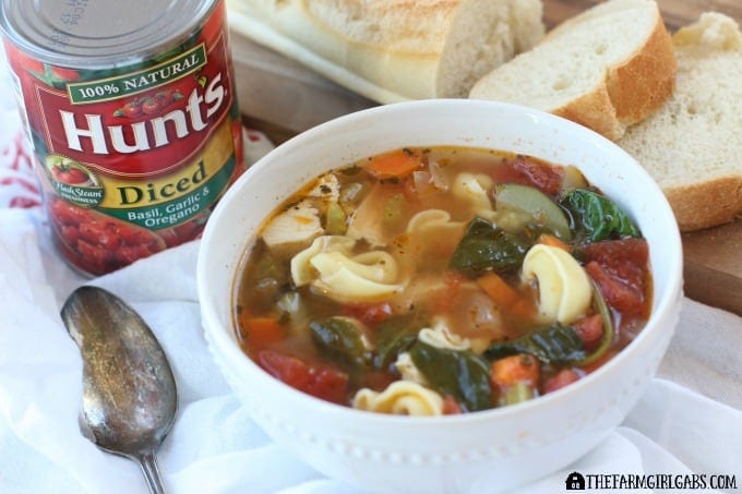 This hearty Tuscan Chicken Soup is the perfect way to warm you up on a cold day. Ad #YesYouCan