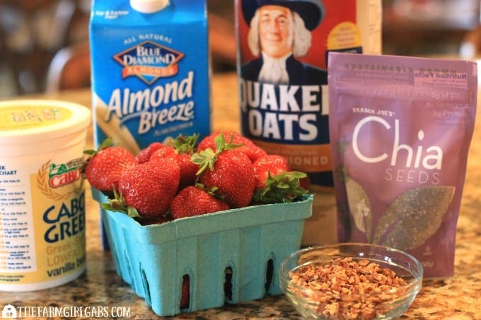 Simple Overnight Oats with Berries - Home Sweet Farm Home