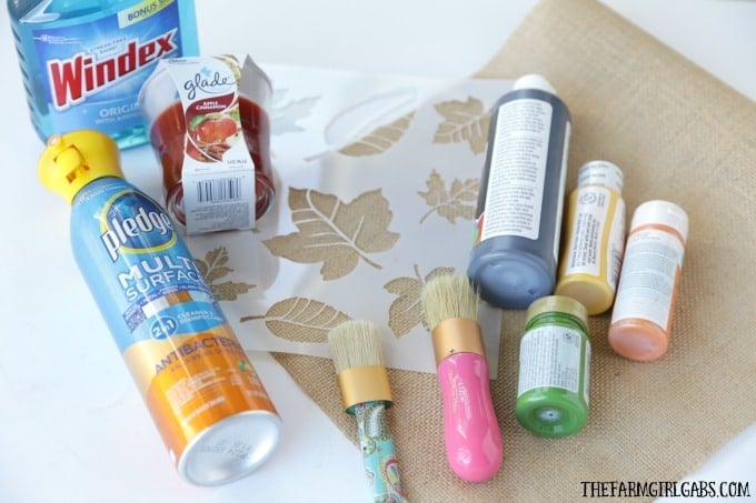 A DIY Monogrammed Fall Table Runner is an easy way to add a personal touch to your Thanksgiving Table. Burlap is a hot trend right now. By using a piece of pre-cut burlap that I found at a craft store, I was able to give my dining room table the rustic farmhouse look I love.