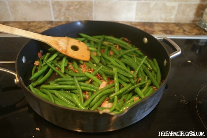 Easy Green Bean And Bacon Salad recipe is the perfect side dish to enjoy any time of the year. #SideDish #Beans #EasterRecipes