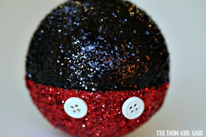 This Magical Mickey Mouse Glitter Ornament is the perfect DIY project for your Disney-inspired Christmas tree.