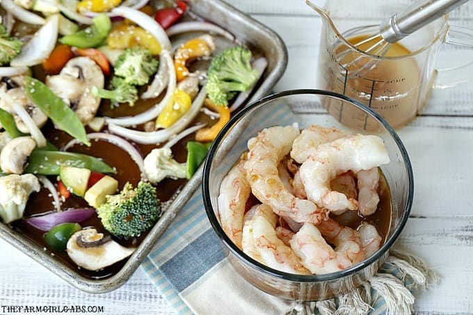 This quick and easy Asian Sheet Pan Shrimp dinner is perfect for Fish Fridays during the Lenten season. #wpseafood