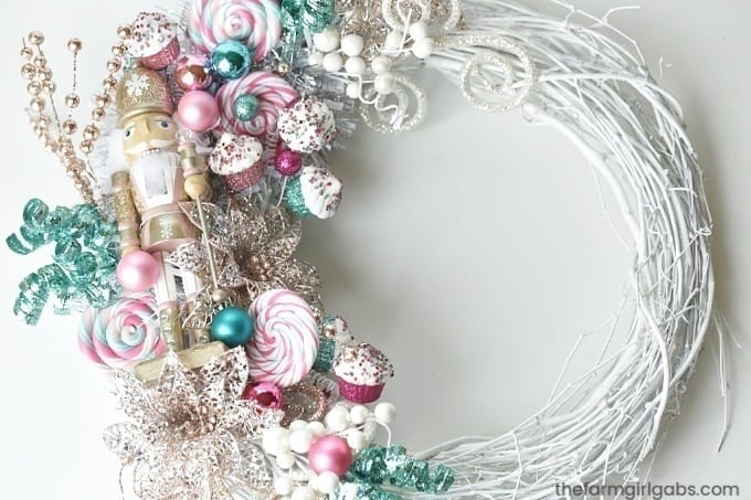 This whimsical Nutcracker Wreath is an easy DIY craft you can make to celebrate the Christmas Season. #TheNutcracker #Christmas #Wreath #ChristmasCraft #ChristmasDecoration #NutcrackerBallet