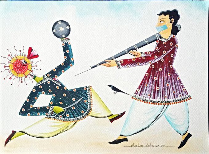patachitra artist from Kolkata