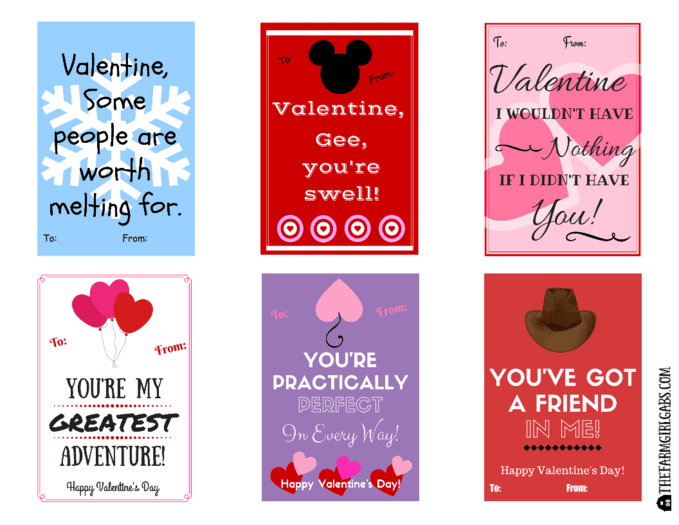 These Free Printable Disney-Inspired Valentines are perfect to print and share with your favorite Valentine. They are perfect for school parties too.