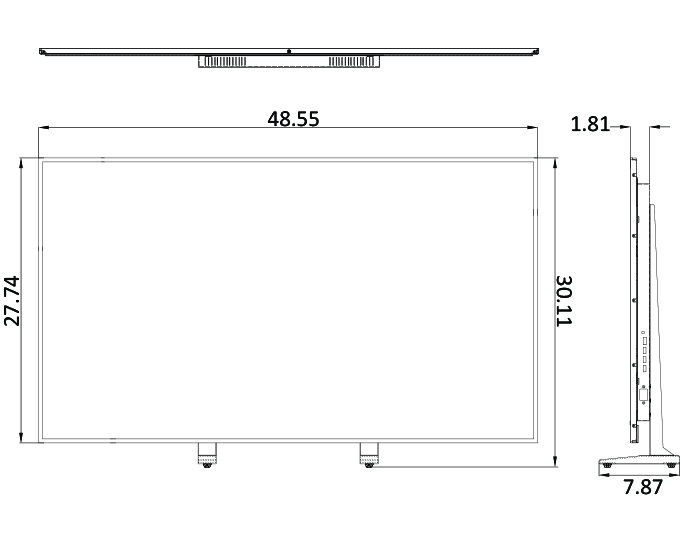 55-inch 4K UHD Security CCTV monitor