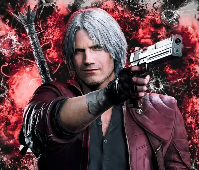 Dante dans Devil May Cry, la licence phare de Capcom