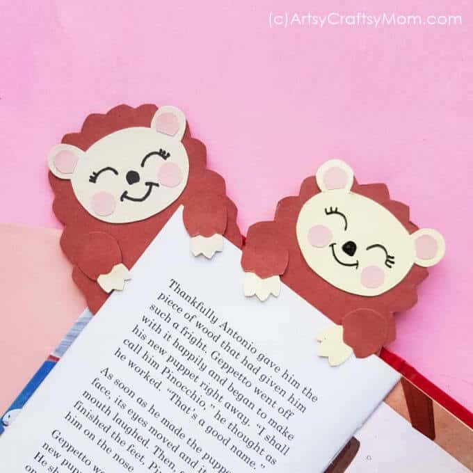 hedgehog bookmarks