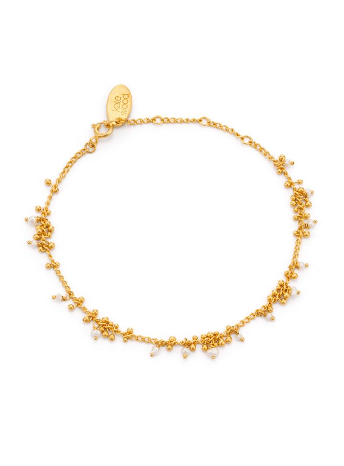 Pearl and gold vermeil bracelet