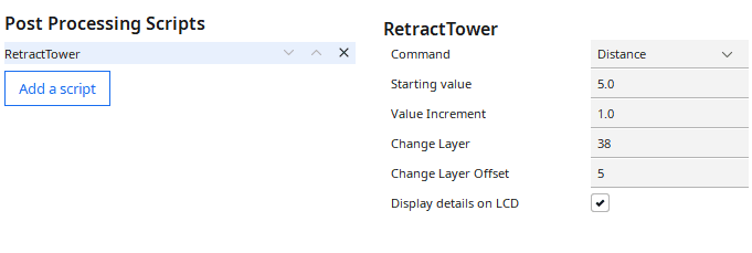 petg retract tower script distance example