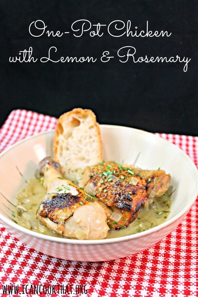 One Pot Chicken with Lemon and Rosemary