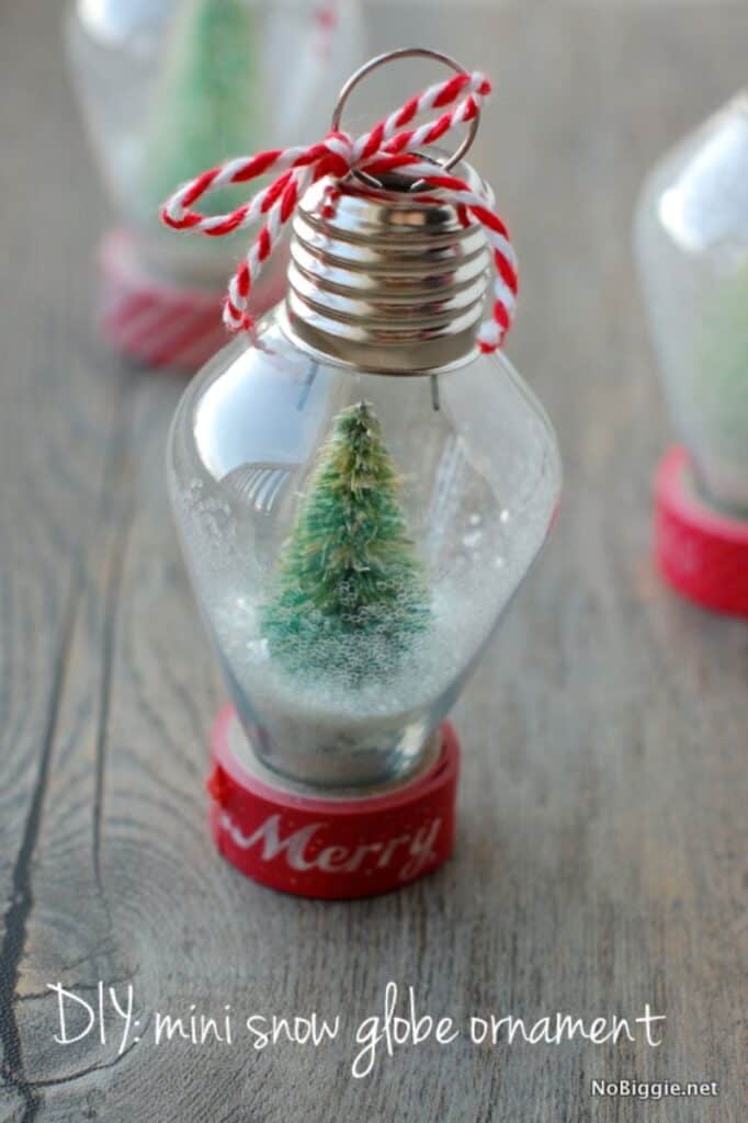 snow globe ornaments for christmas