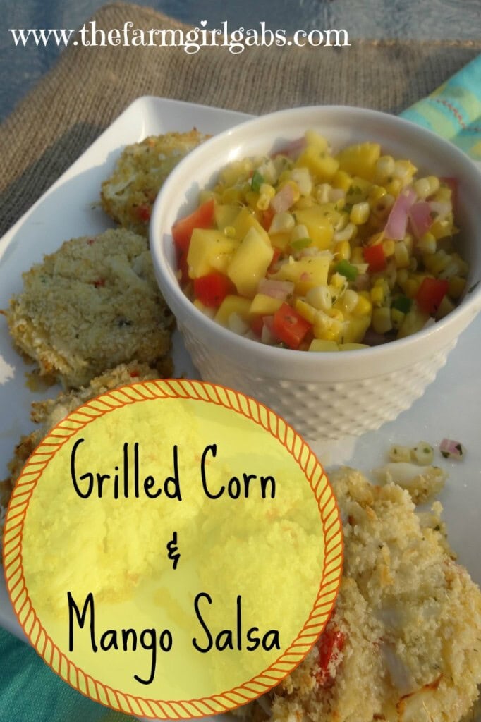 Grilled Corn & Mango Salsa from www.thefarmgirlgabs.com